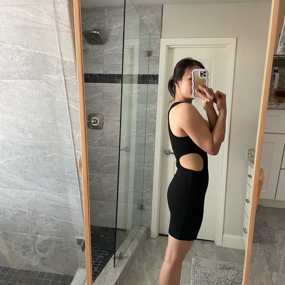Black cut out Zara dress